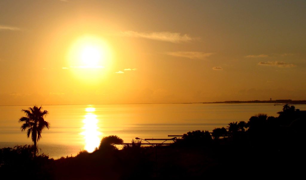 Corpus Christi Shoreline at dusk